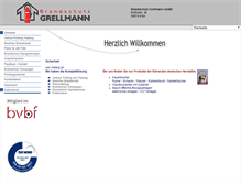 Tablet Screenshot of brandschutz-grellmann.de